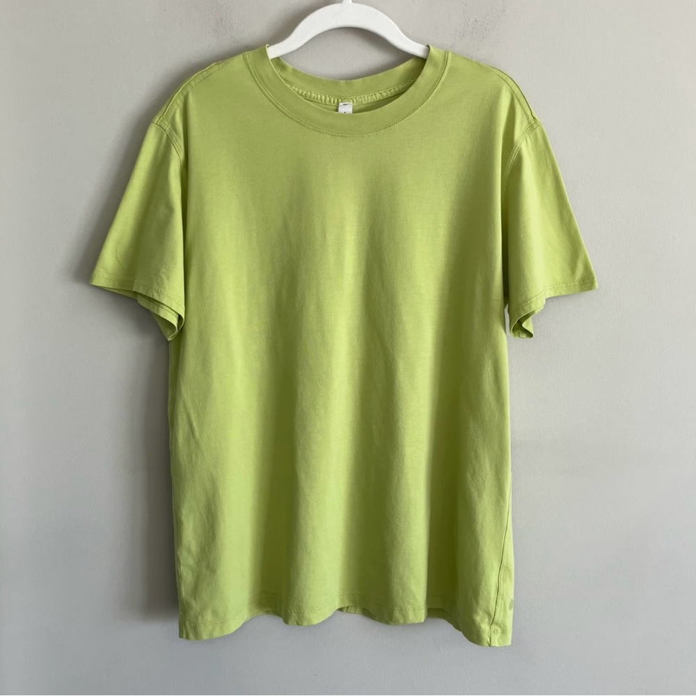 Lululemon Athletica Lime Green Short Sleeve Tee